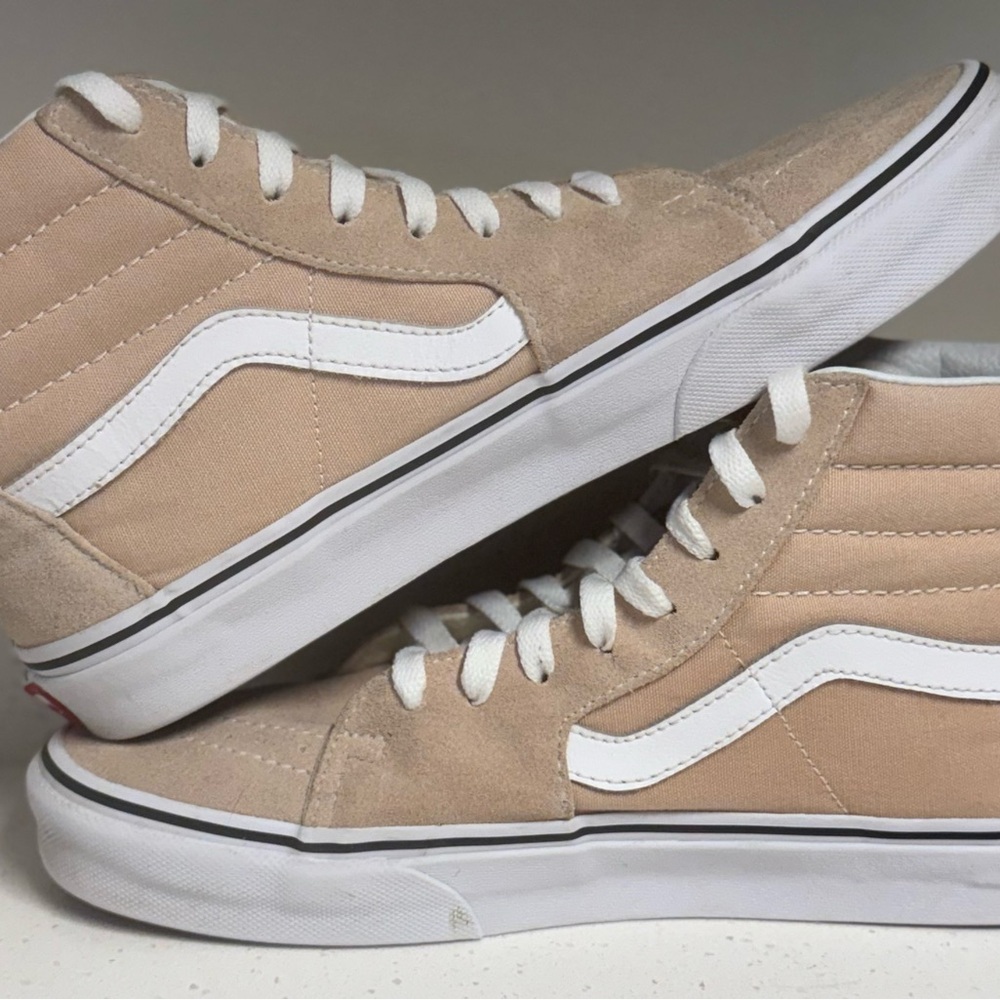 Vans - Women’s Tan High-Top Sneakers - Size 8.5!